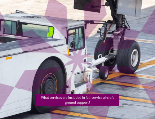 What services are included in full-service aircraft ground support?